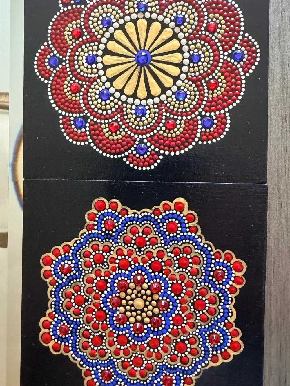 Diana’s Mandalas hand painted